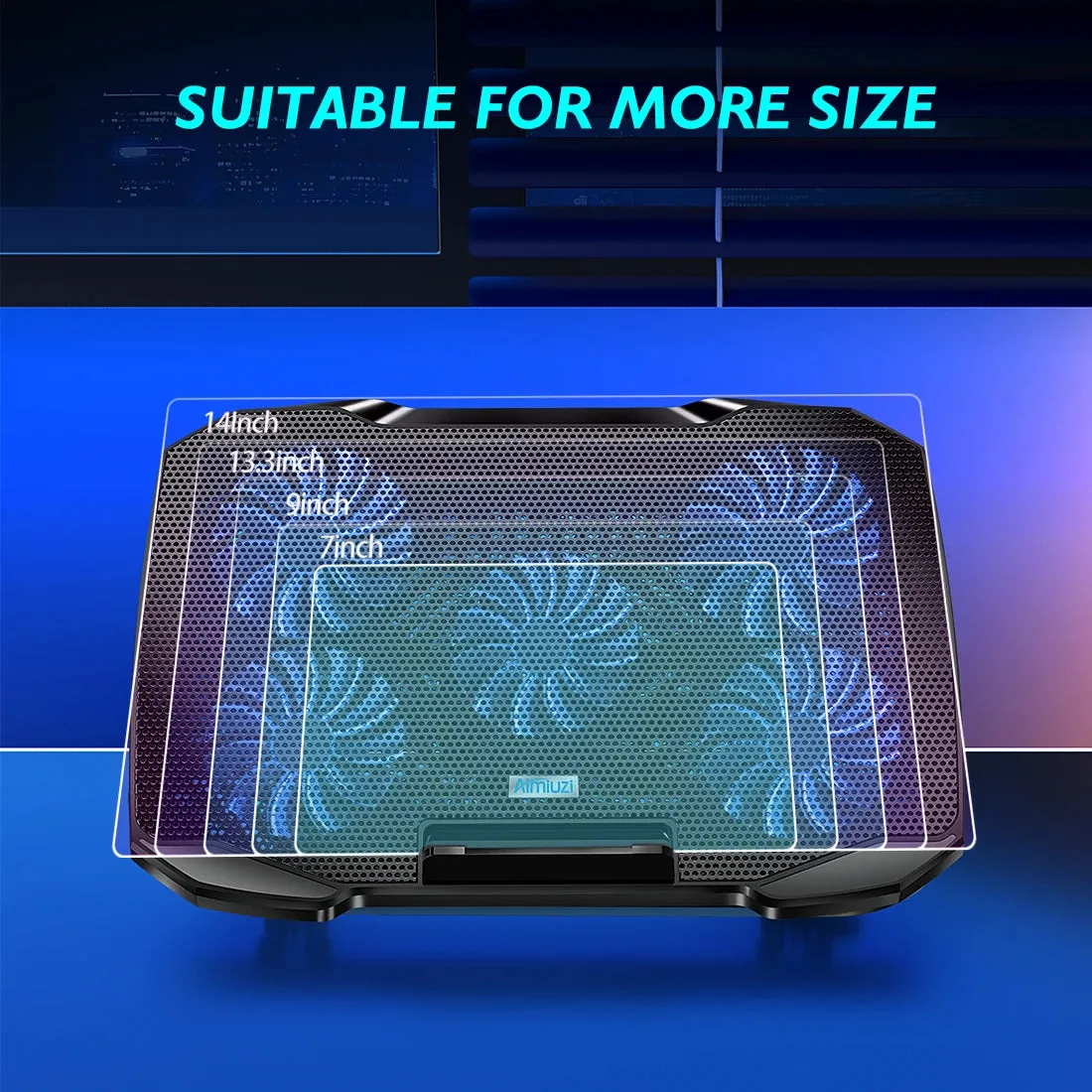 12-17 Inch Laptop Cooling Pad with 5 Fans
