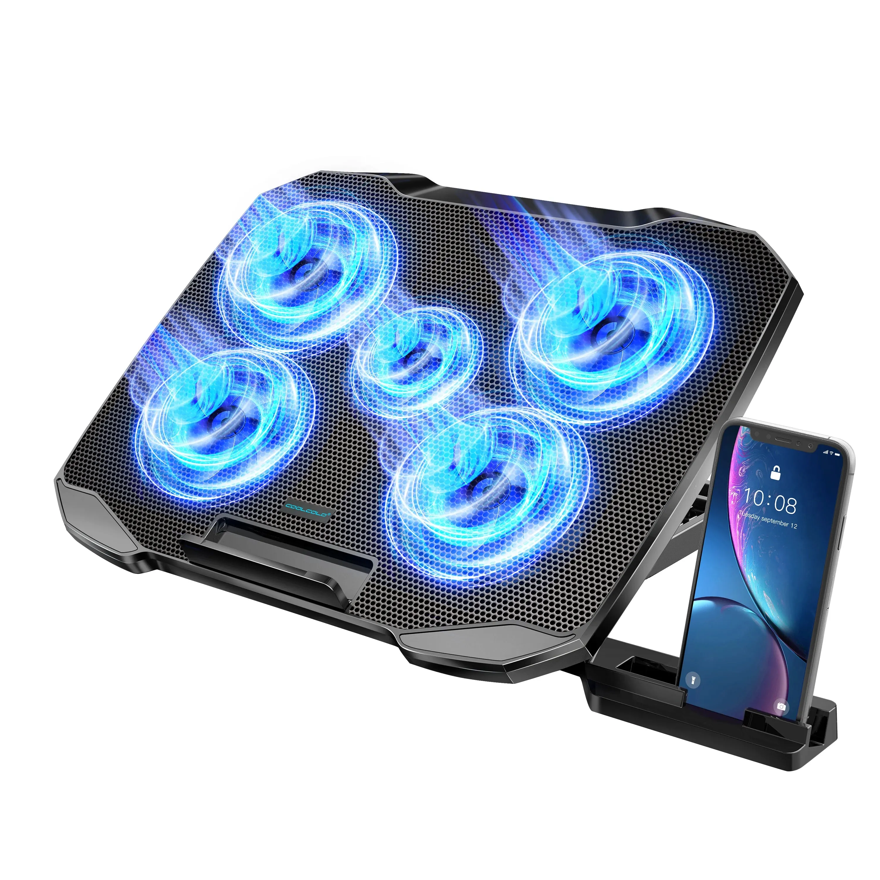 12-17 Inch Laptop Cooling Pad with 5 Fans