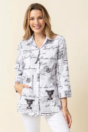 15719 - Perfect Travel Parisian Hidden Placket Shirt
