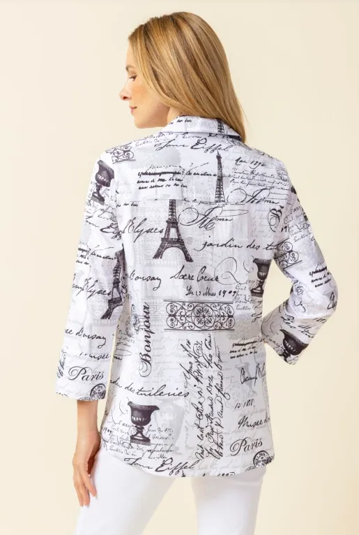 15719 - Perfect Travel Parisian Hidden Placket Shirt