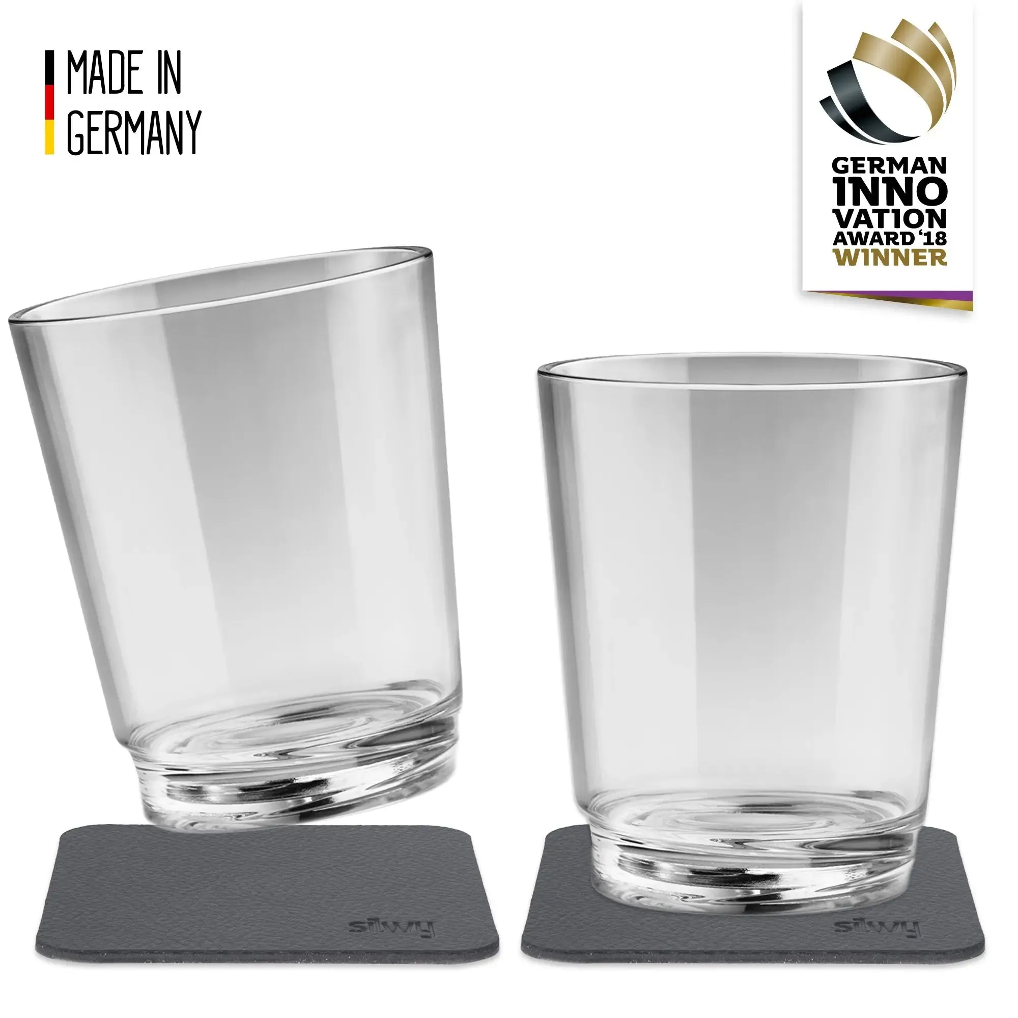 2 x Magnetic Drinking Cup Triple the Classic By Silwy