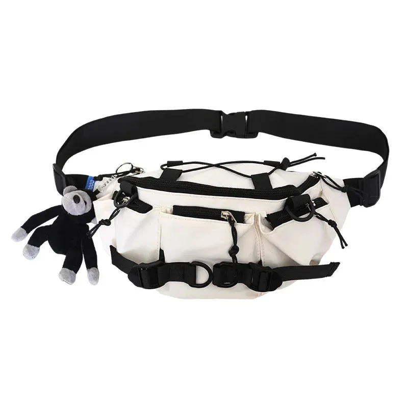 2024 Techwear Style Punk Hip Hop Single Shoulder Crossbody Bag Men Women Street Vintage Chest Bag Casual Sport Fanny Pack