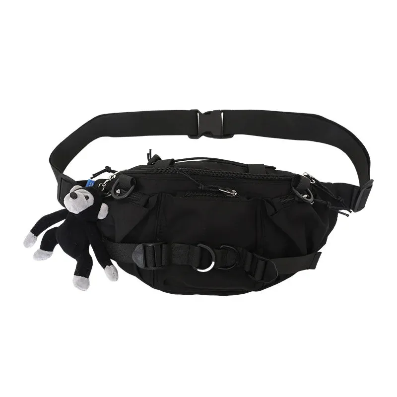 2024 Techwear Style Punk Hip Hop Single Shoulder Crossbody Bag Men Women Street Vintage Chest Bag Casual Sport Fanny Pack