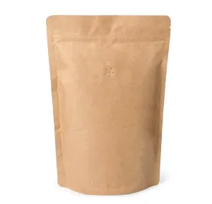250g 16oz 1lb Kraft Paper Stand up Zipper Pouches Coffee Bags Coffee Pouches with Valve (Pack of 500)