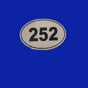 252 Local Oval Decal