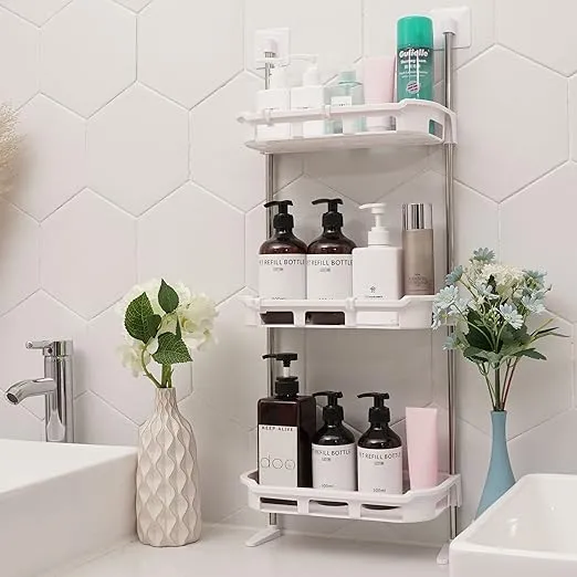 3 Tier Multifunctional  Kitchen & Bathroom Wall Hanging Storage Rack