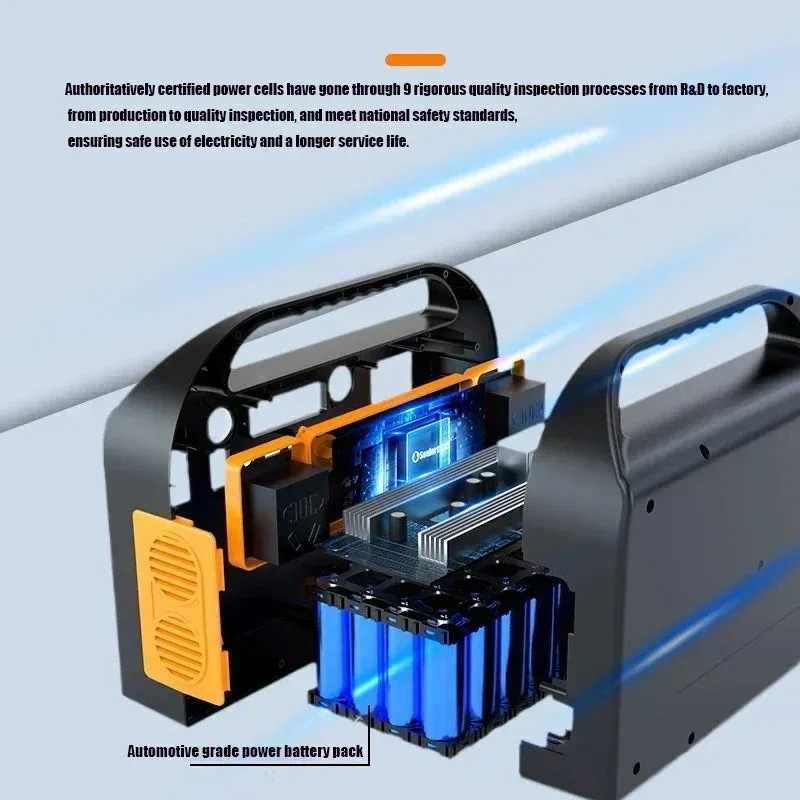 300W Portable Power Station 90000mAh 220V 110V AC 315WH Solar Generator  Battery DC Outdoor Emergency Power Supply