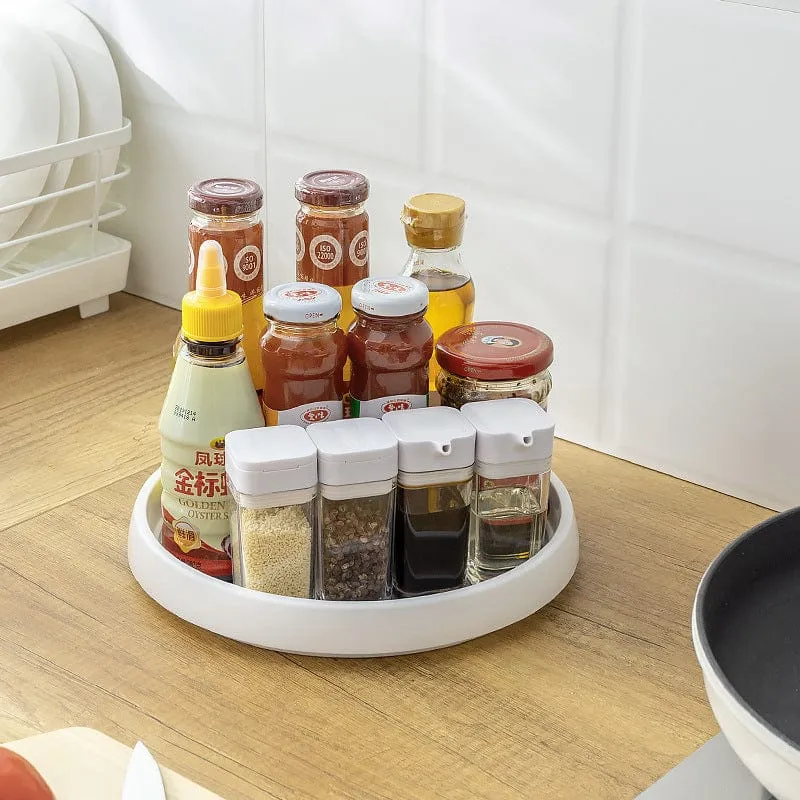 360° Rotating Storage Rack Multifunctional Seasoning Organizer Shelf