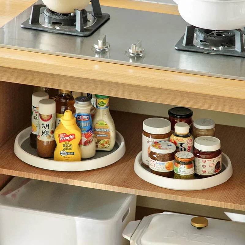 360° Rotating Storage Rack Multifunctional Seasoning Organizer Shelf