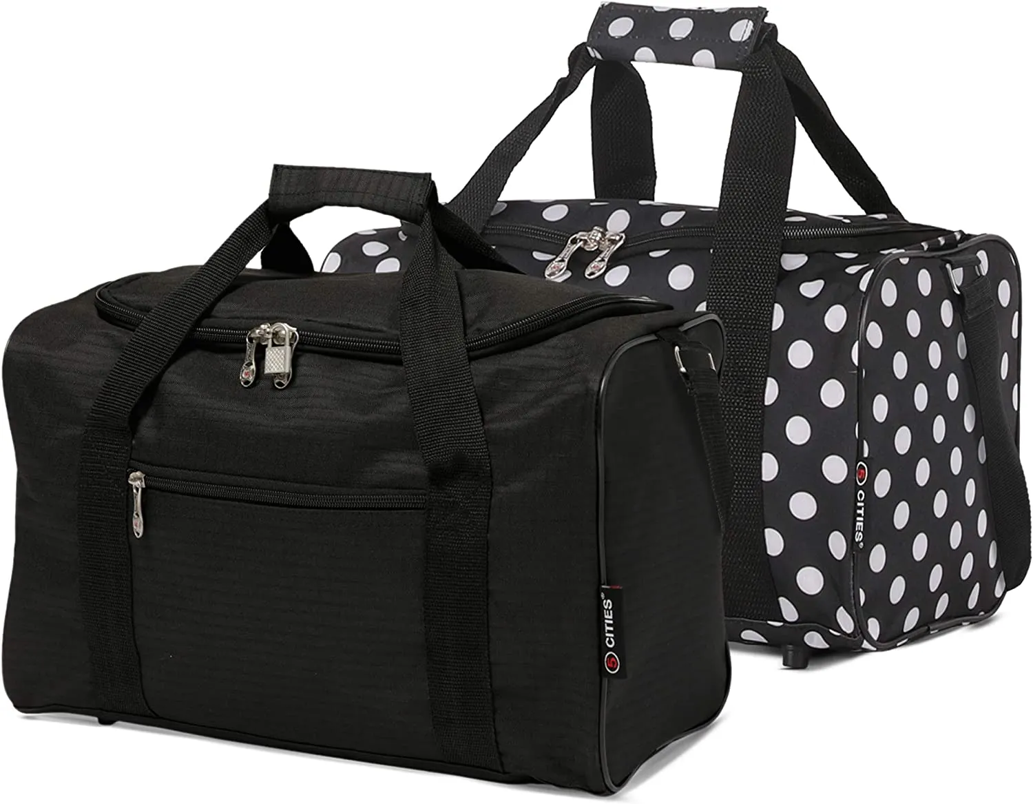 5 Cities (40x20x25cm) Hand Luggage Holdall Flight Bag (x2 Set)