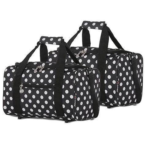 5 Cities (40x20x25cm) Hand Luggage Holdall Flight Bag (x2 Set)