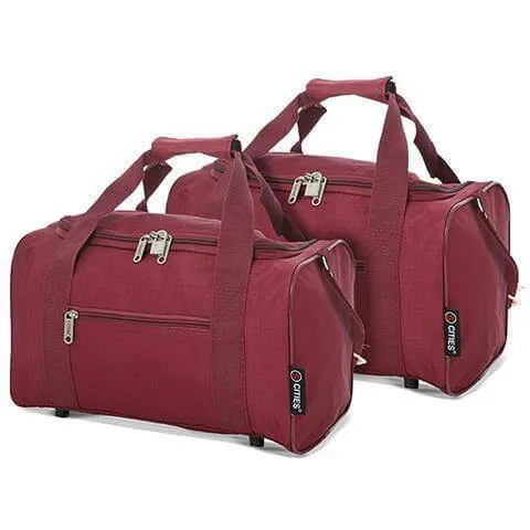 5 Cities (40x20x25cm) Hand Luggage Holdall Flight Bag (x2 Set)