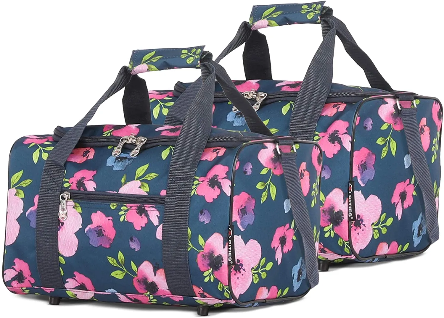 5 Cities (40x20x25cm) Hand Luggage Holdall Flight Bag (x2 Set)