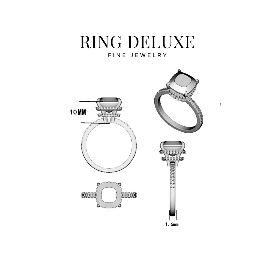 ADALEE MOISSANITE RING