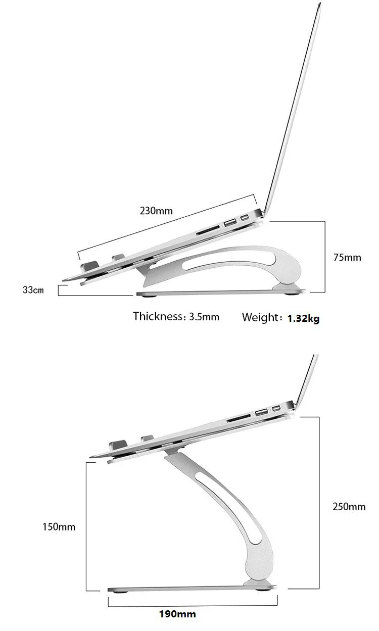 Adjustable Folding Laptop Aluminum Stand