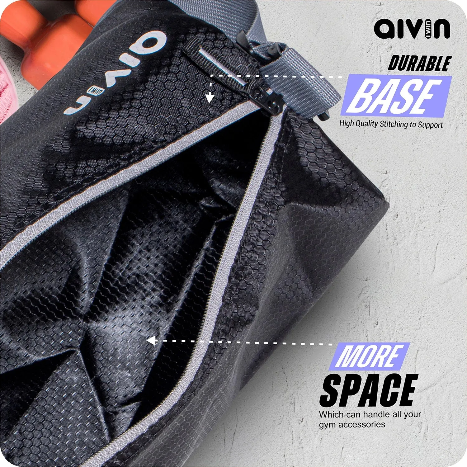 Aivin  Booster Basic Duffel Bags - Black/Grey