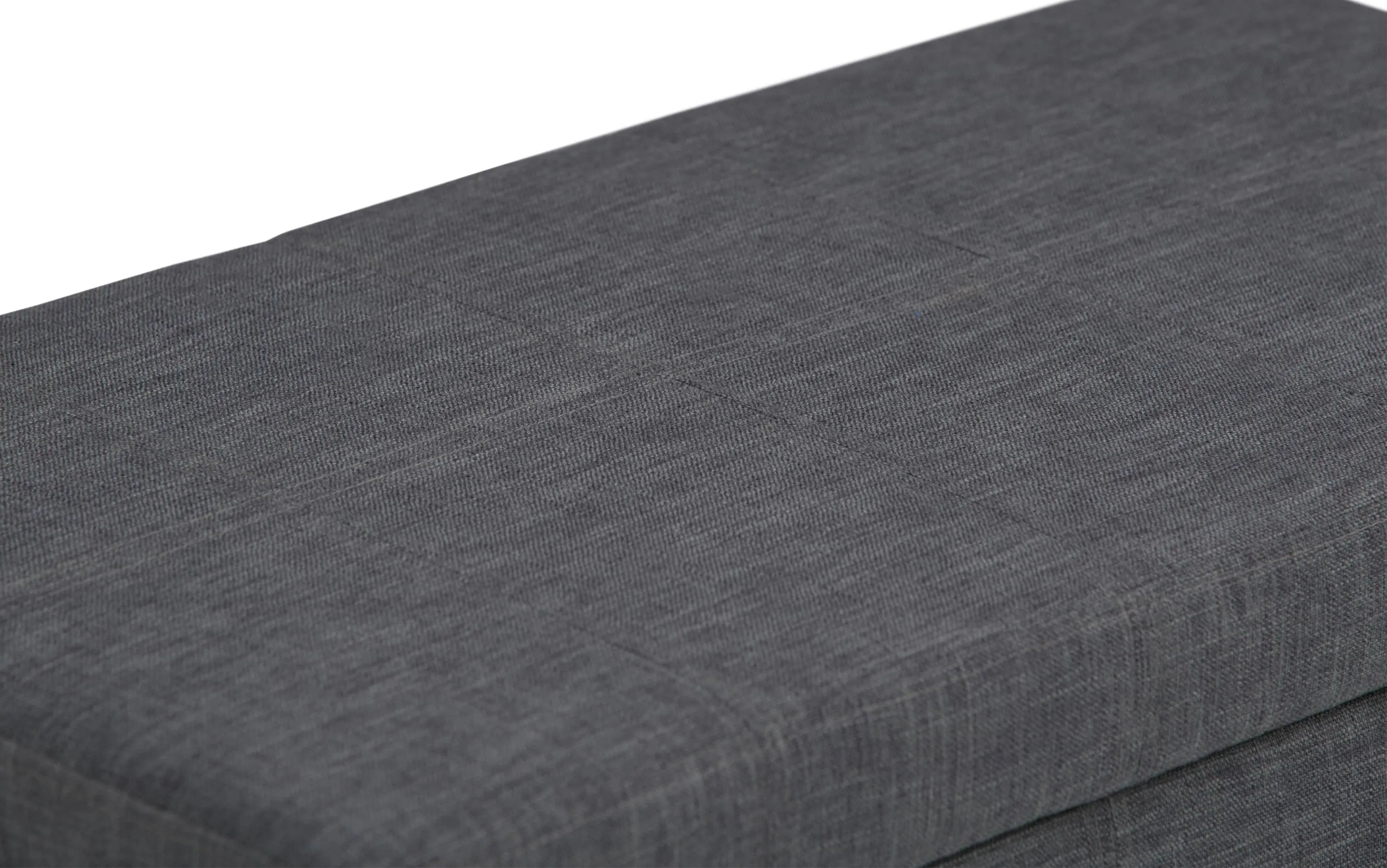 Amelia Storage Ottoman in Linen
