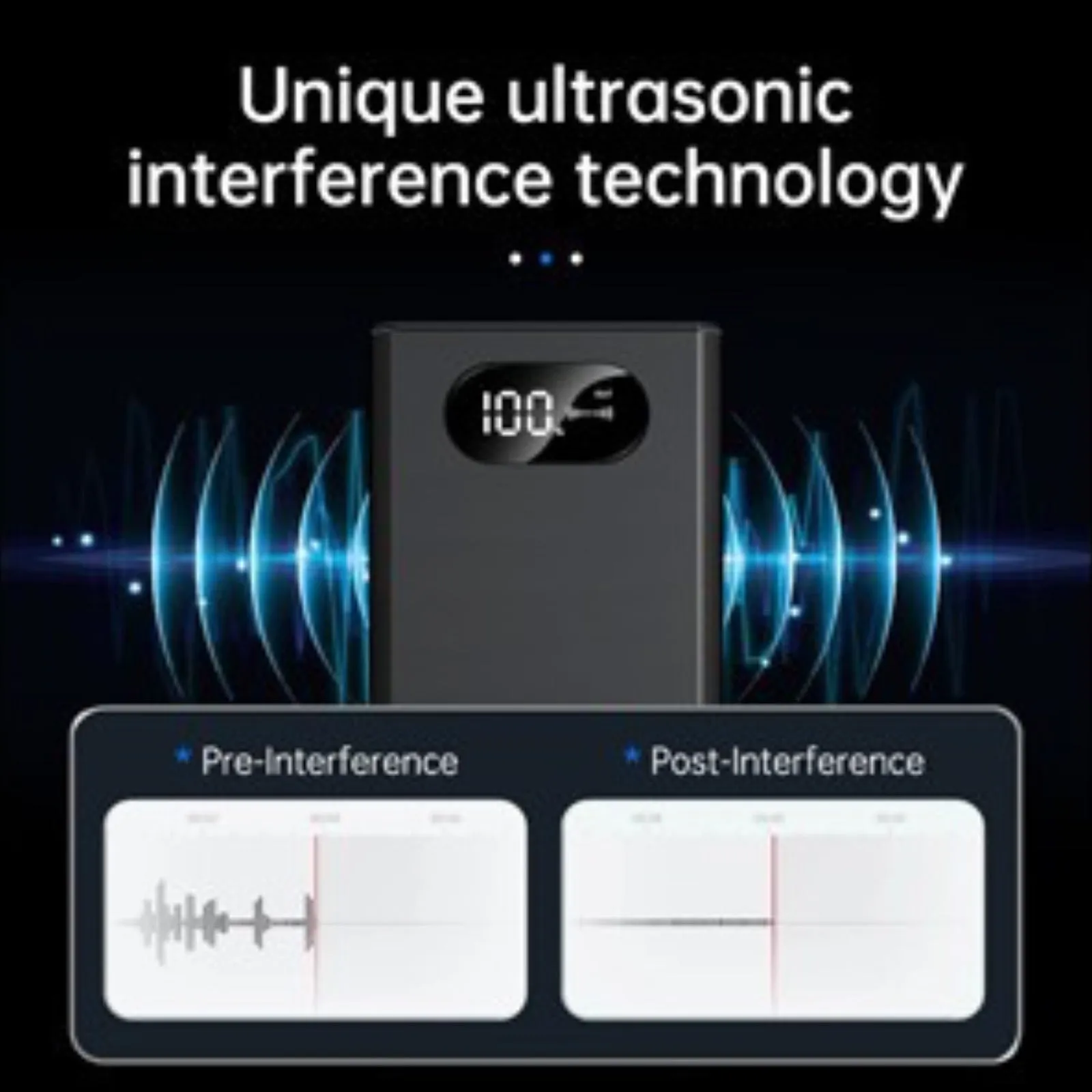 Anti-Recording Guard Acoustic Interference Microphone Jammer Blocks Smartphone / Digital Recorder