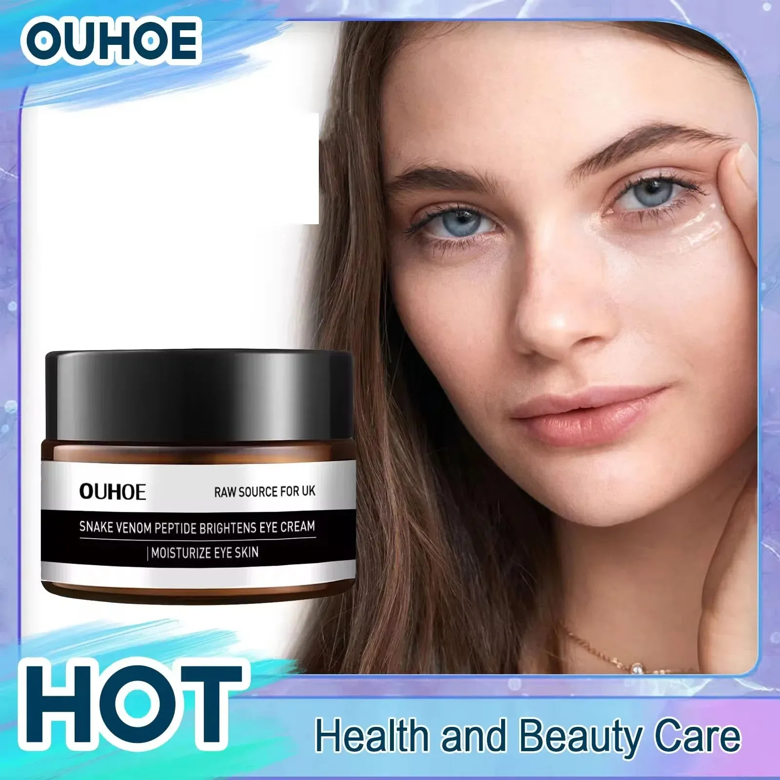 Anti Wrinkle Eye Cream Snake Venom Peptide Anti Dark Circle Diminishes Lines Eye Bags Puffiness Moisturizes Nourishing Eye Cream
