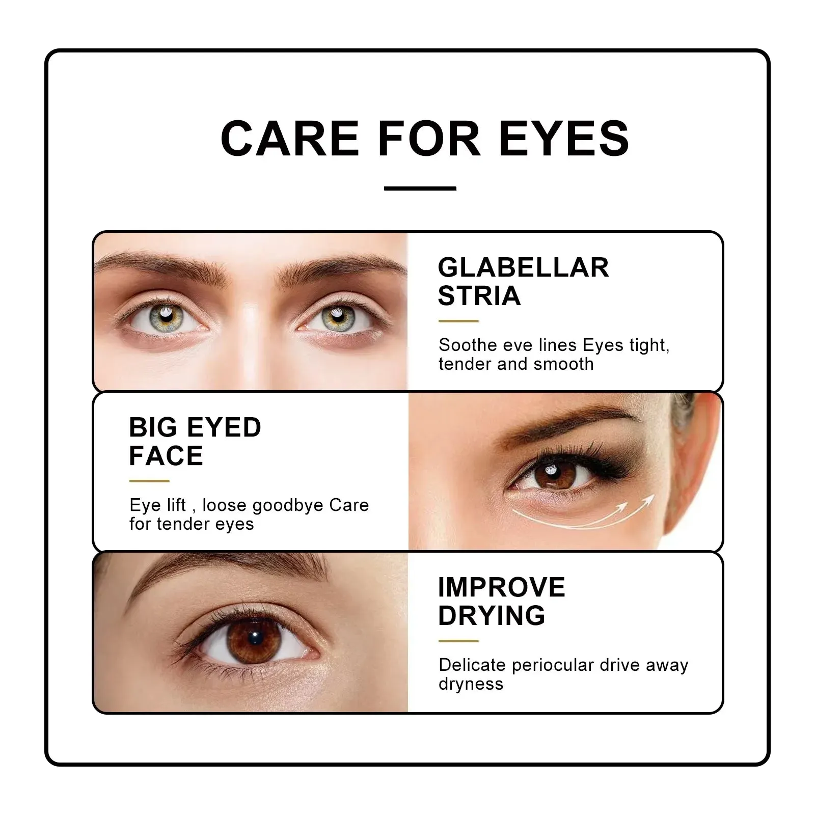 Anti Wrinkle Eye Cream Snake Venom Peptide Anti Dark Circle Diminishes Lines Eye Bags Puffiness Moisturizes Nourishing Eye Cream