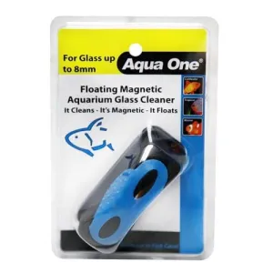 Aqua One Floating Magnet Cleaner M - For Up to 8mm Glass