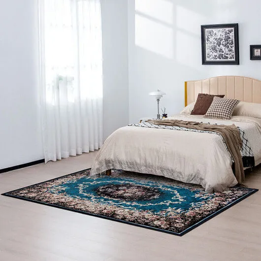 Area Rug with Non-Shedding Surface and Anti-slip Bottom-M - Color: Multicolor -