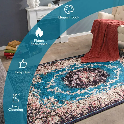 Area Rug with Non-Shedding Surface and Anti-slip Bottom-S - Color: Multicolor -