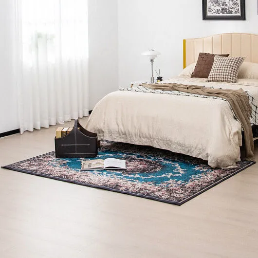 Area Rug with Non-Shedding Surface and Anti-slip Bottom-S - Color: Multicolor -