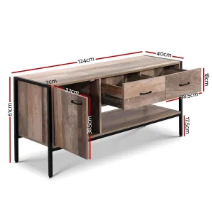 Artiss TV Stand Entertainment Unit Storage Cabinet Industrial Rustic