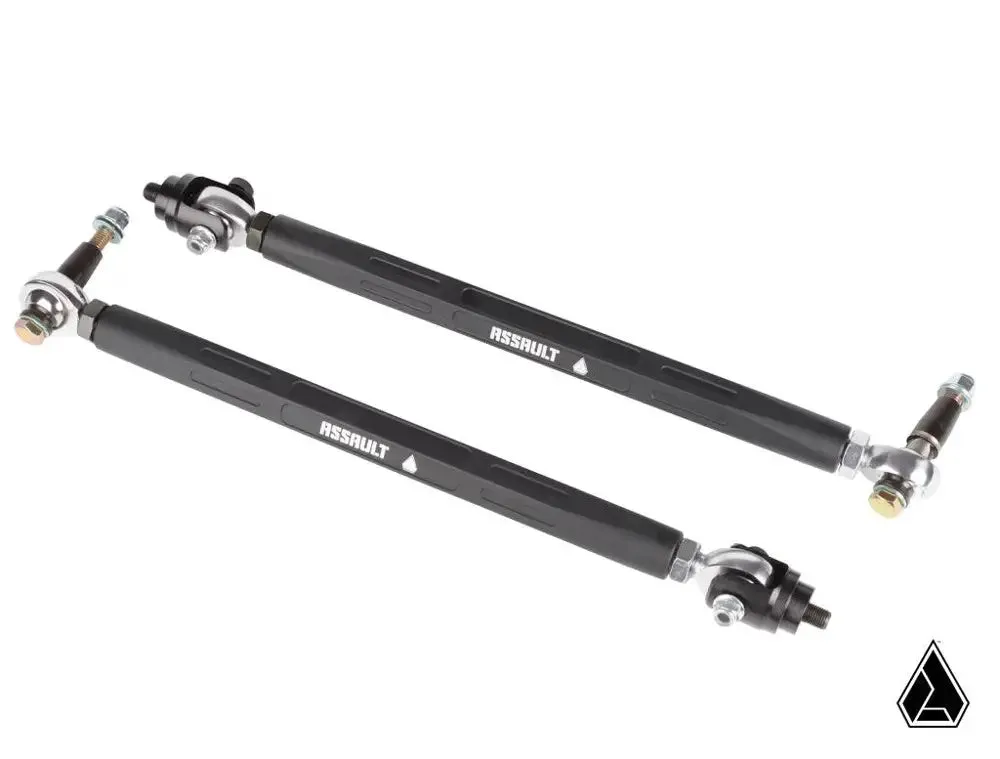ASSAULT INDUSTRIES TURRET STYLE  4" LONG TRAVEL HEAVY DUTY TIE RODS (FITS: POLARIS RZR)