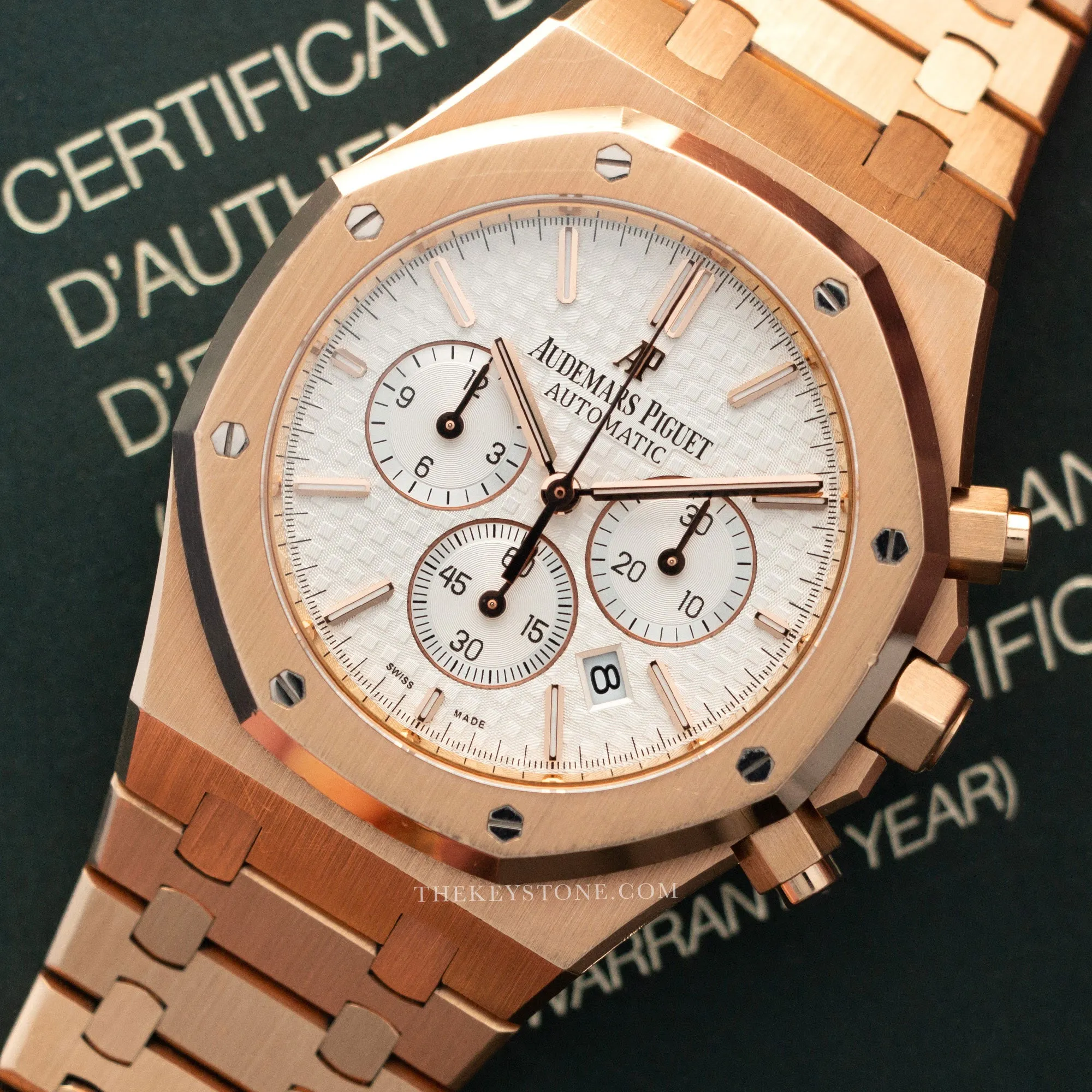 Audemars Piguet Rose Gold Royal Oak Chrono Watch Ref. 26320