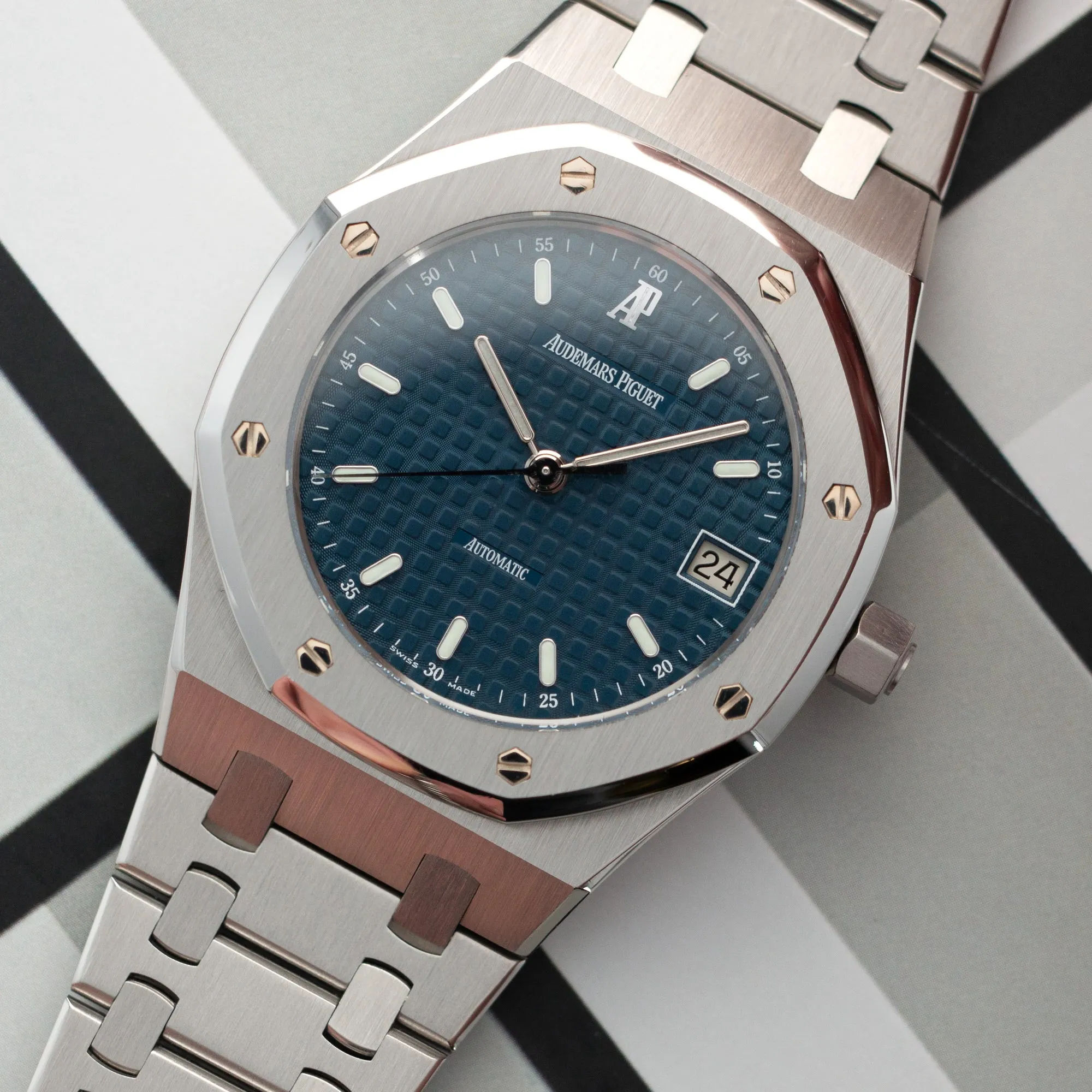 Audemars Piguet Steel Royal Oak Watch Ref. 14790 with Blue dial