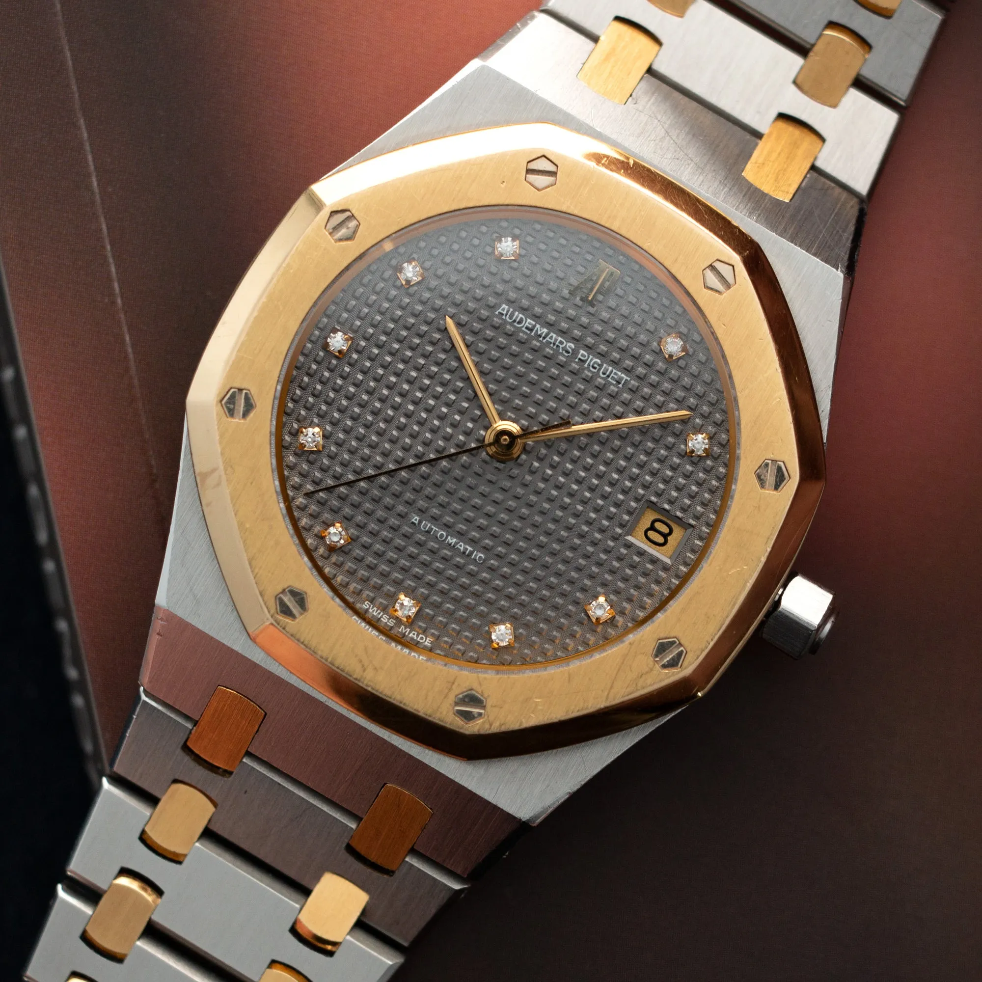 Audemars Piguet Two-Tone Royal Oak Watch with Diamond Markers