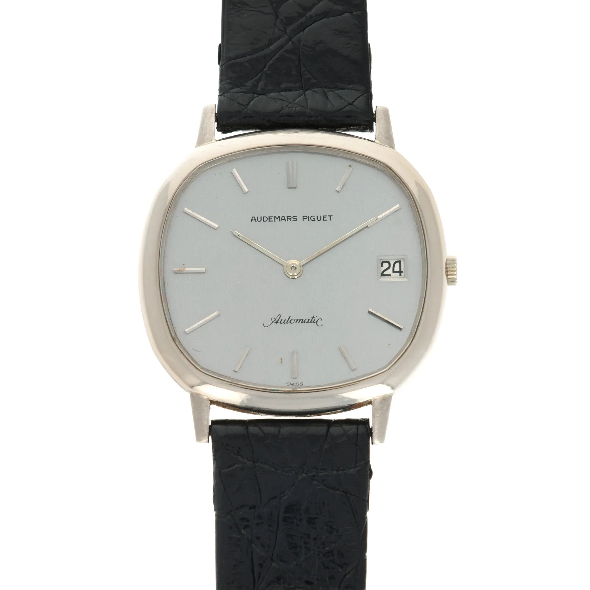 Audemars Piguet White Gold Automatic Strap Watch