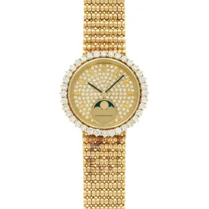 Audemars Piguet Yellow Gold Diamond Moonphase Watch