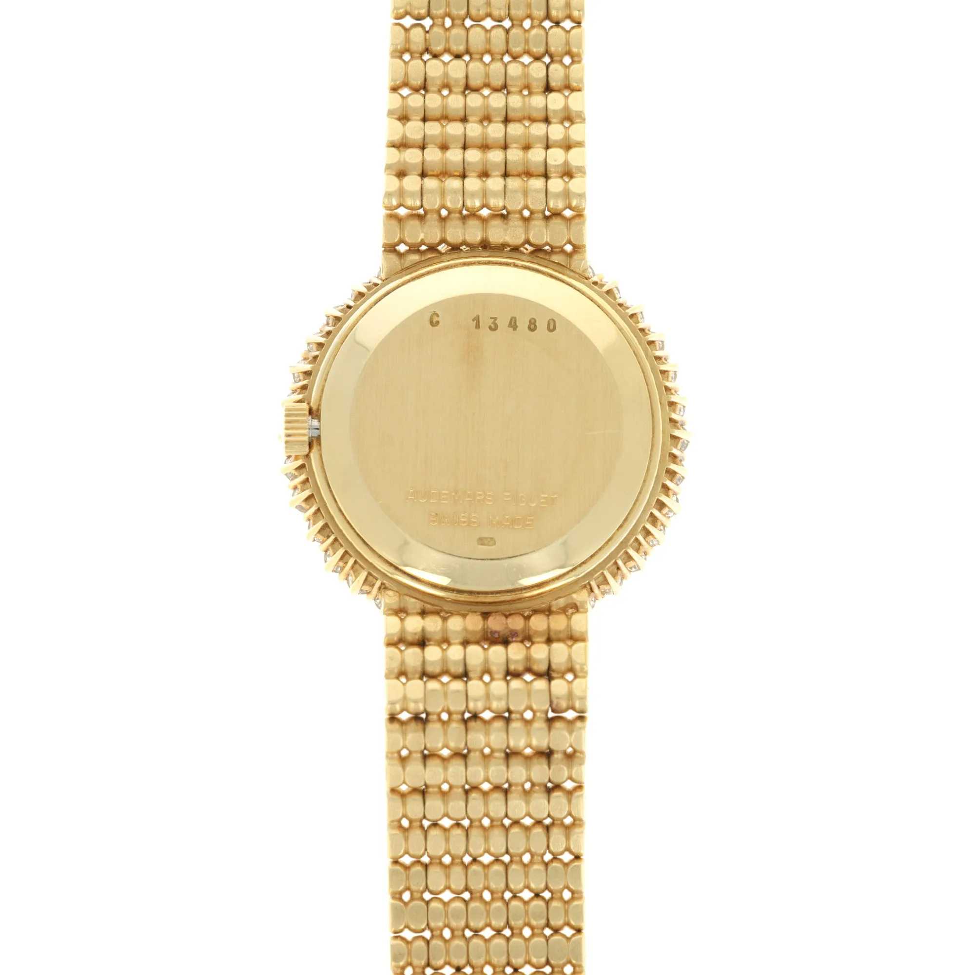Audemars Piguet Yellow Gold Diamond Moonphase Watch