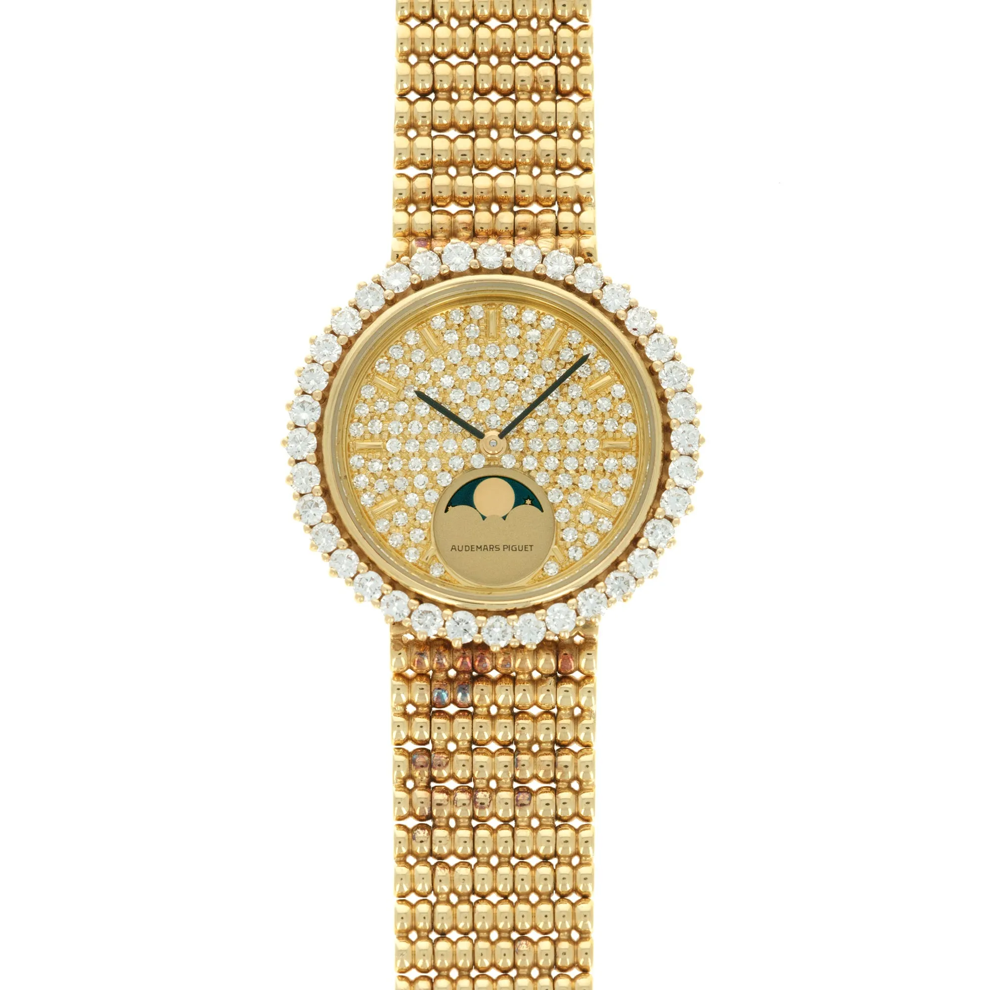 Audemars Piguet Yellow Gold Diamond Moonphase Watch