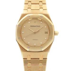 Audemars Piguet Yellow Gold Royal Oak Diamond Watch Ref. 15000