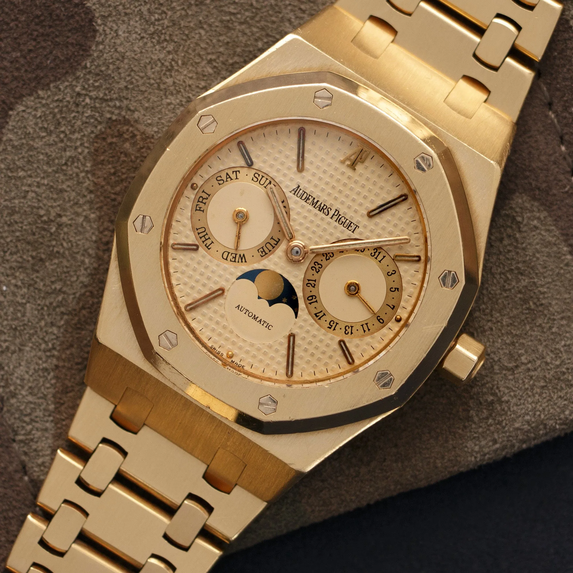 Audemars Piguet Yellow Gold Royal Oak Moonphase Watch