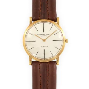 Audemars Piguet Yellow Gold Ultra-Thin Strap Watch, Retailed by Turler