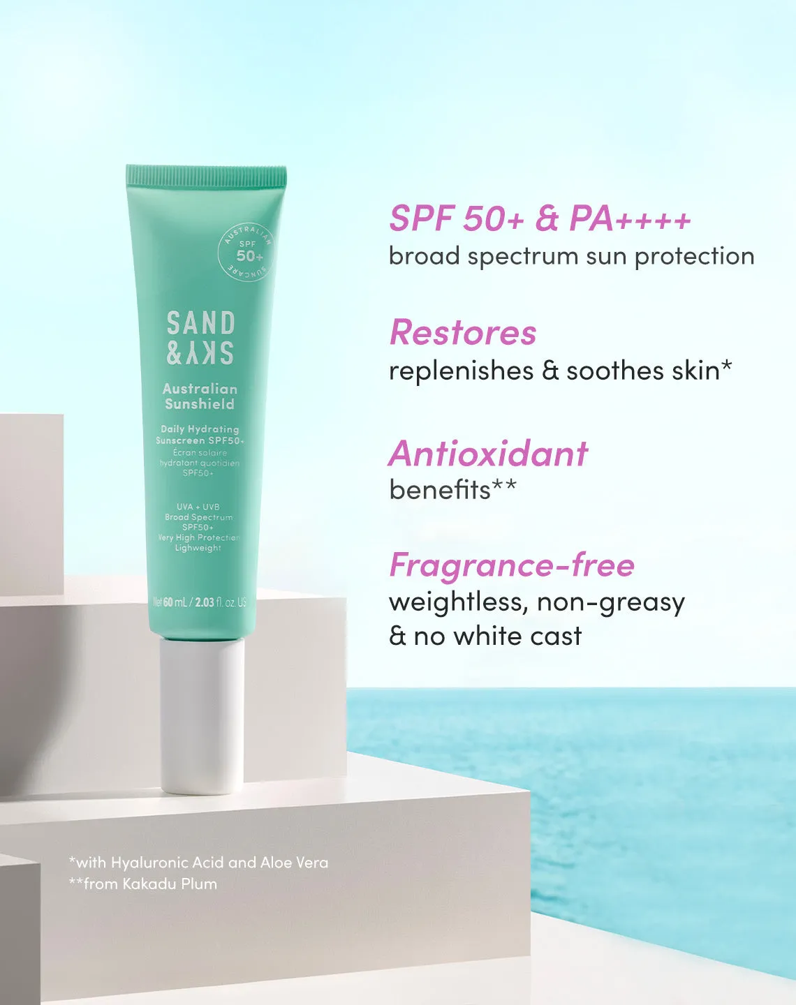 Australian Sunshield Daily Hydrating Sunscreen SPF50 