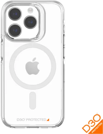 Axs - Crystal Shield Magsafe Case For Apple Iphone 15 Pro - Clear