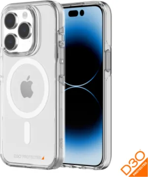Axs - Crystal Shield Magsafe Case For Apple Iphone 15 Pro - Clear