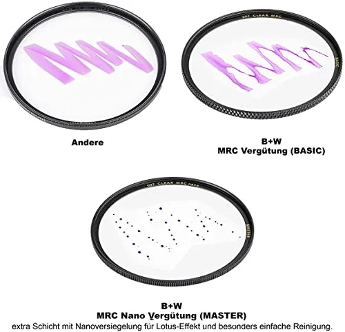 B W 52mm Basic UV Haze MRC 010M Glass Filter
