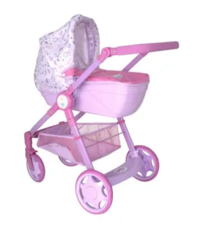 Baby Born Roamer Pretend Pram w/ Detachable Carry Cot/ Changing Bag Toy-Kids Fun