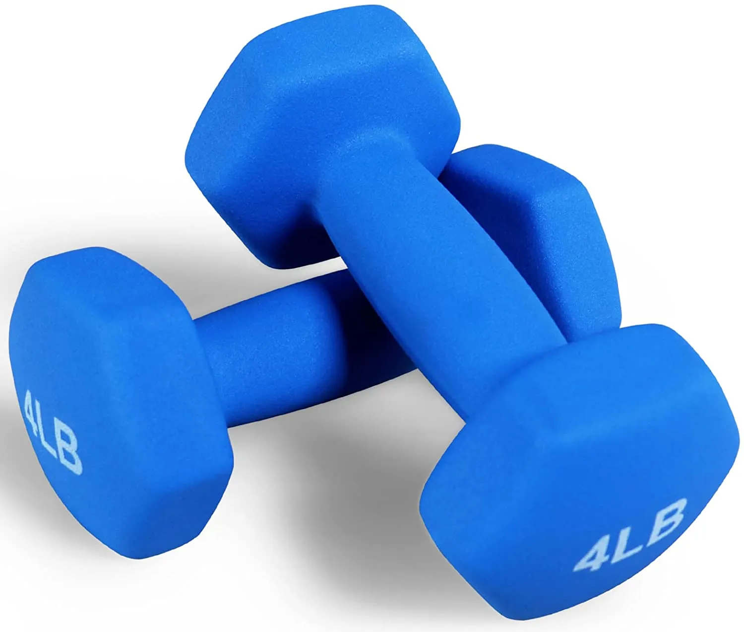 BalanceFrom Neoprene Dumbbell Hand Weights, Anti-Slip, Anti-roll, Hex Shape Colorful, Pair or Set with Stand