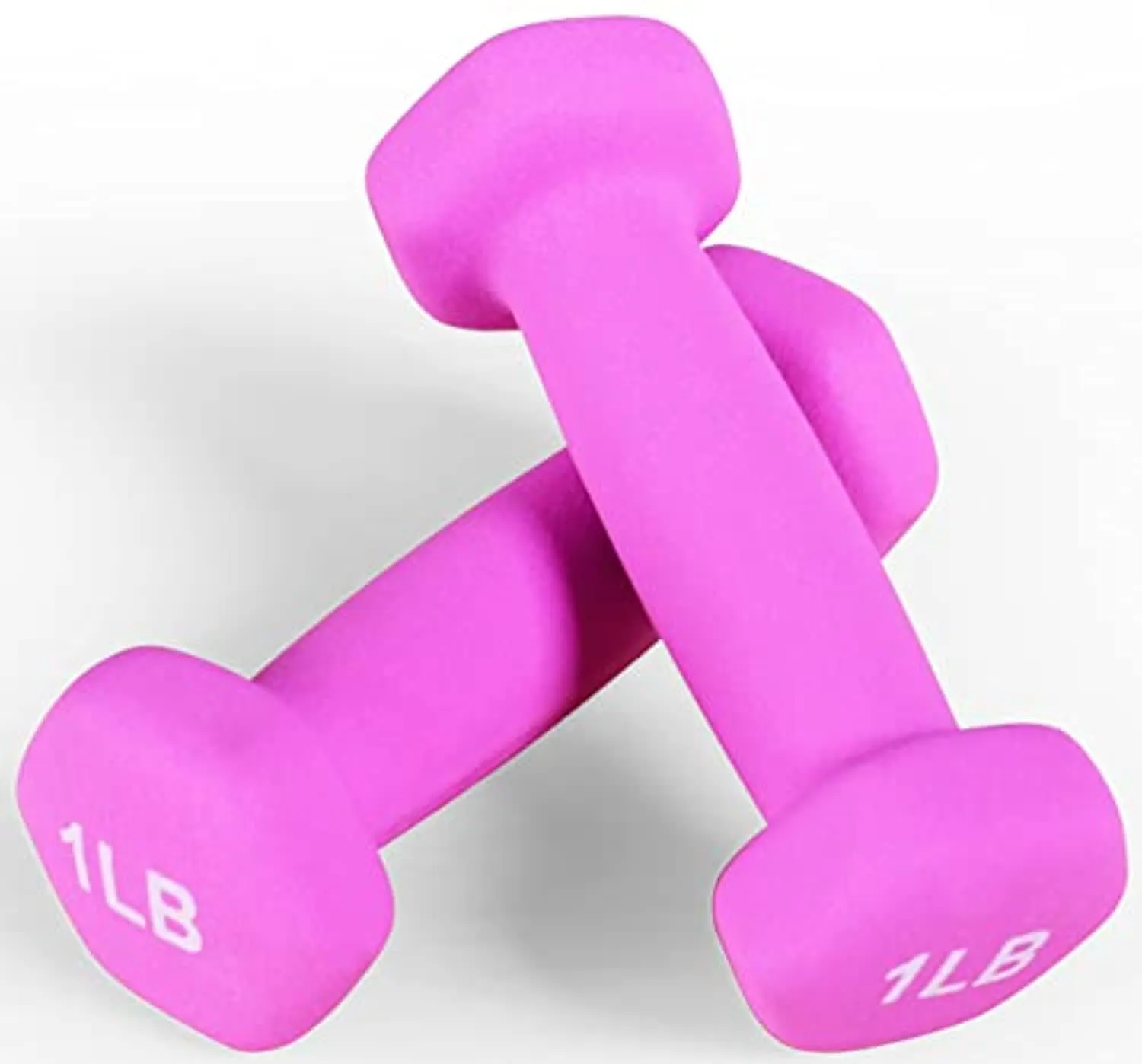 BalanceFrom Neoprene Dumbbell Hand Weights, Anti-Slip, Anti-roll, Hex Shape Colorful, Pair or Set with Stand