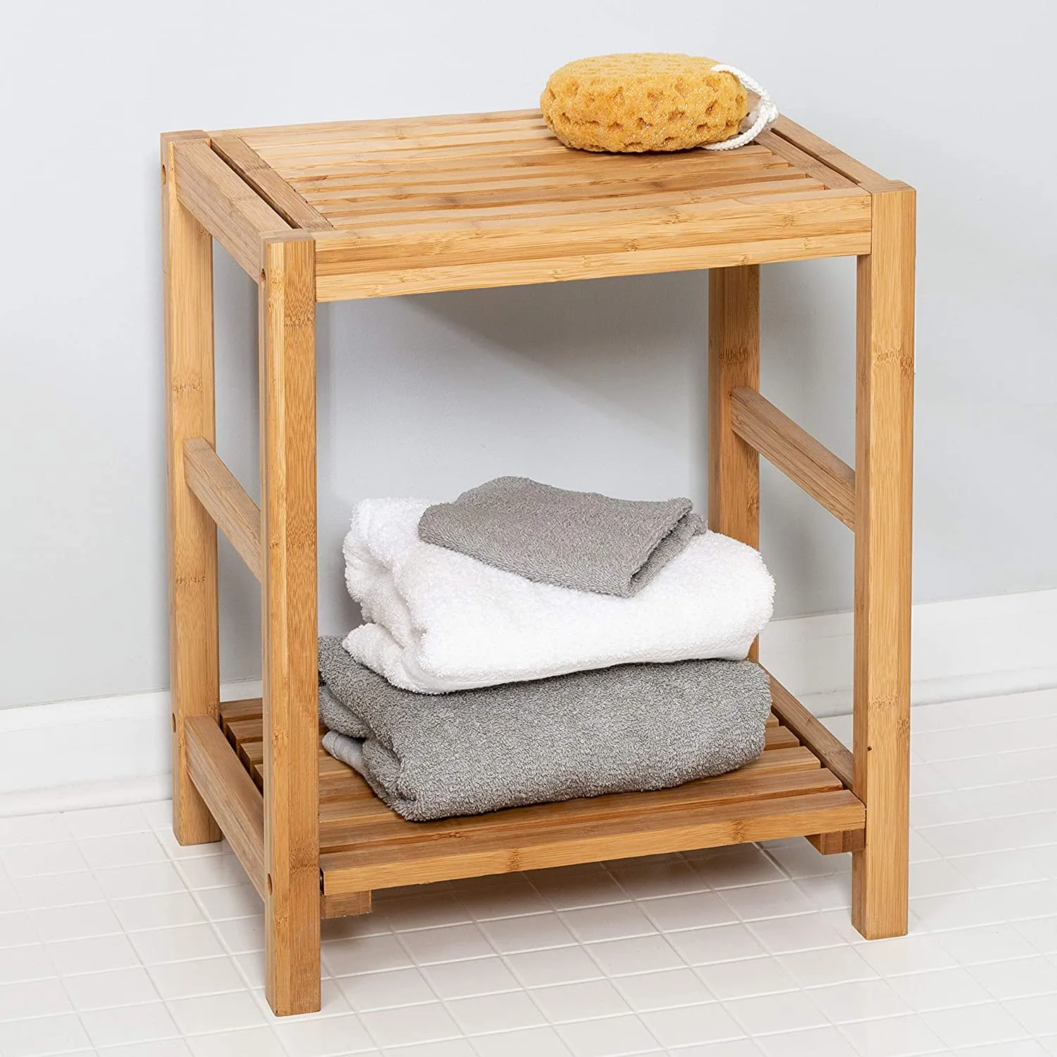 BAMBOO SPA STORAGE BENCH