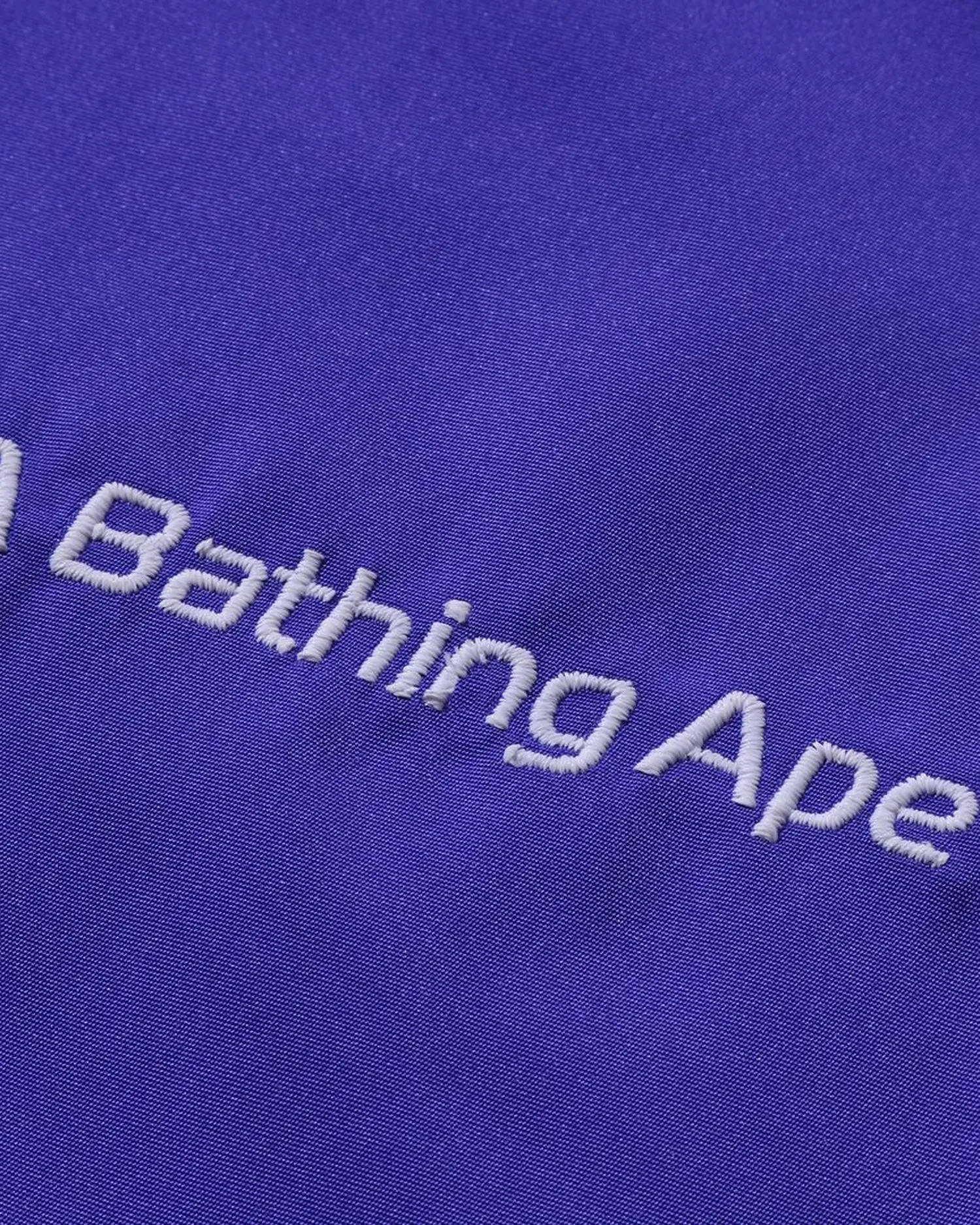 Bathing Ape Logo Nylon Track Jacket