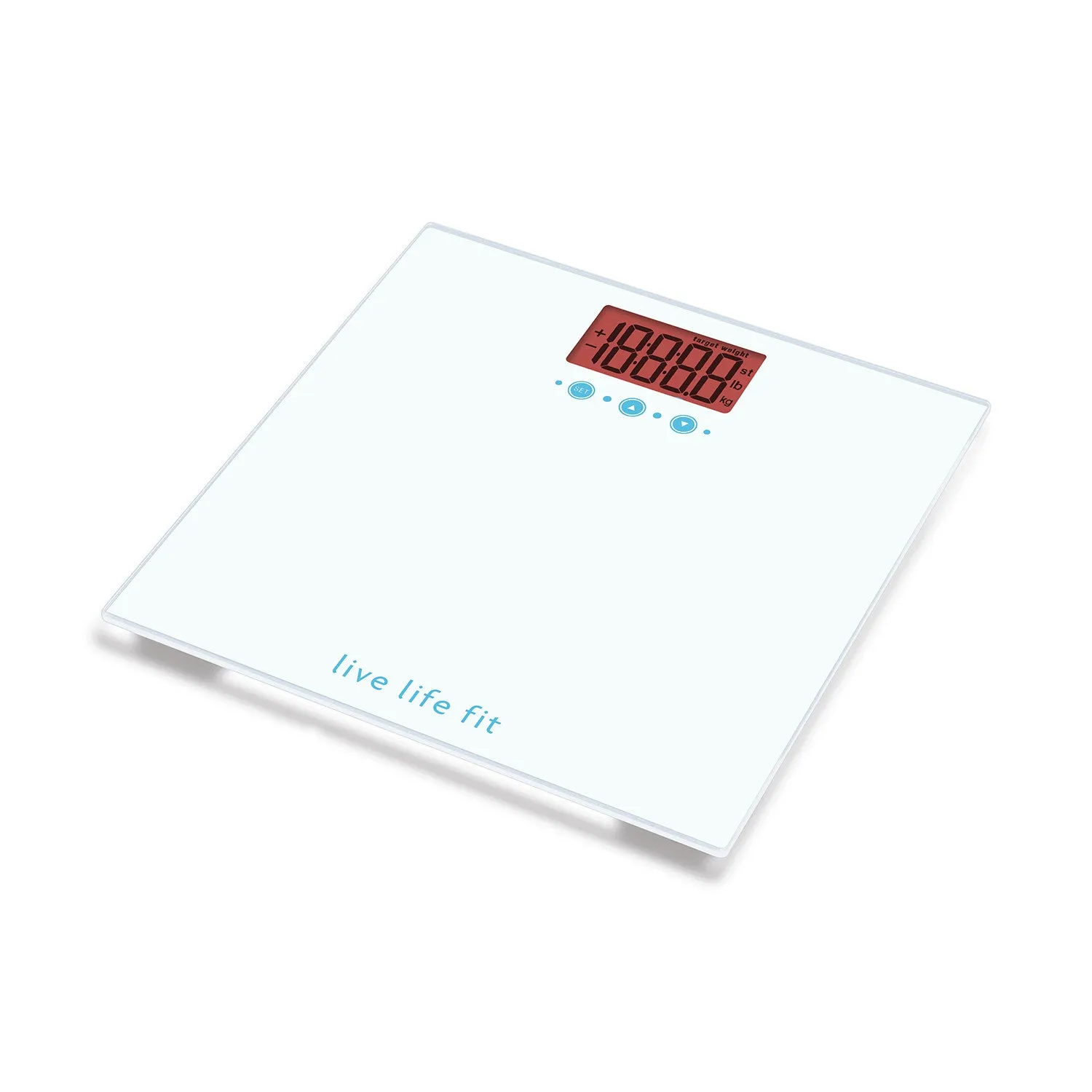 Bathroom body weight Scales with target & goal weight settings by Fitlosophy